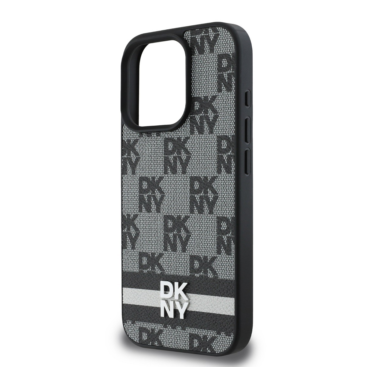 Coque DKNY iPhone 16 Pro noire au design haut de gamme et finitions premium