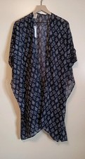 NWT Raj Navy Boho Kimono Open Front Lightweig...