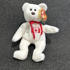 Vintage 1996 TY Beanie Baby  MAPLE the Bear Plush Stuffed Toy Canada Exclusive