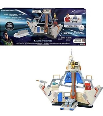Disney Pixar Lightyear Ultimate Star Command Base Interactive Playset Crawler...