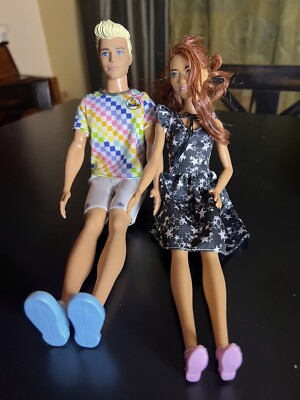 Barbie ケン人形 VINTAGE KEN From 2015 & Barbie From 2016 Pair Barbie Dolls Mattel