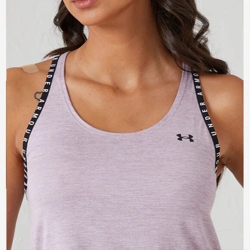 ⭐ Under Armour Knockout Purple Athletic Tank Top XS - Picture 5 of 16