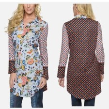 ISLE Women's Shirt Dress Flowers In Your Hair Collared Dress Size small