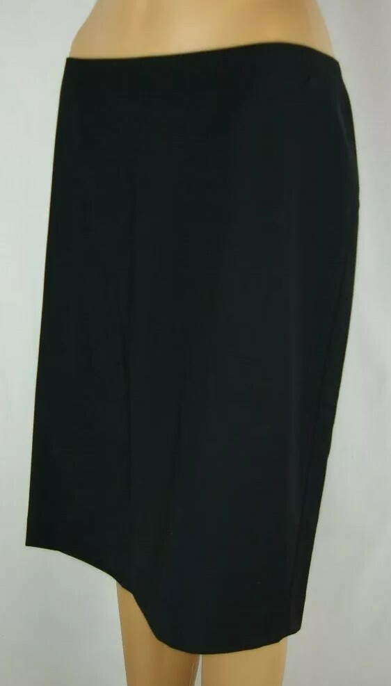 Talbots Petites Solid Black Fully Lined A- Line S… - image 10