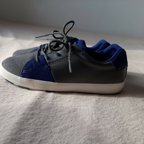 Stride Rite Made2play Maci Sneakers Boys Size 2 Us / 34 Eu Youth Wide Gray/blue. - Picture 4 of 6