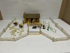 Vintage Marx Roy Rogers Double R Bar Ranch Set Incomplete
