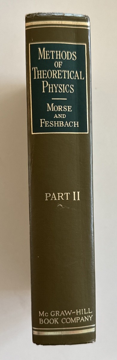 Vintage 1953 Methods of Theoretical Physics Vol II by Morse