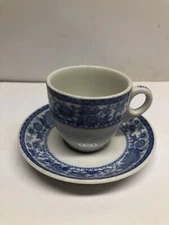O.P.CO Syracuse China Small Tea Cup and Saucer #9-R
