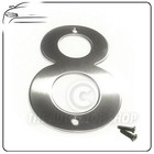 Door / Building House Number SCREW FITTING ** No. 8 ** Stainless Steel 10cm Tall