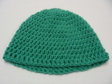 Blue Teal - Hand Knitted - Toddler Size Stocking Cap Beanie Hat 