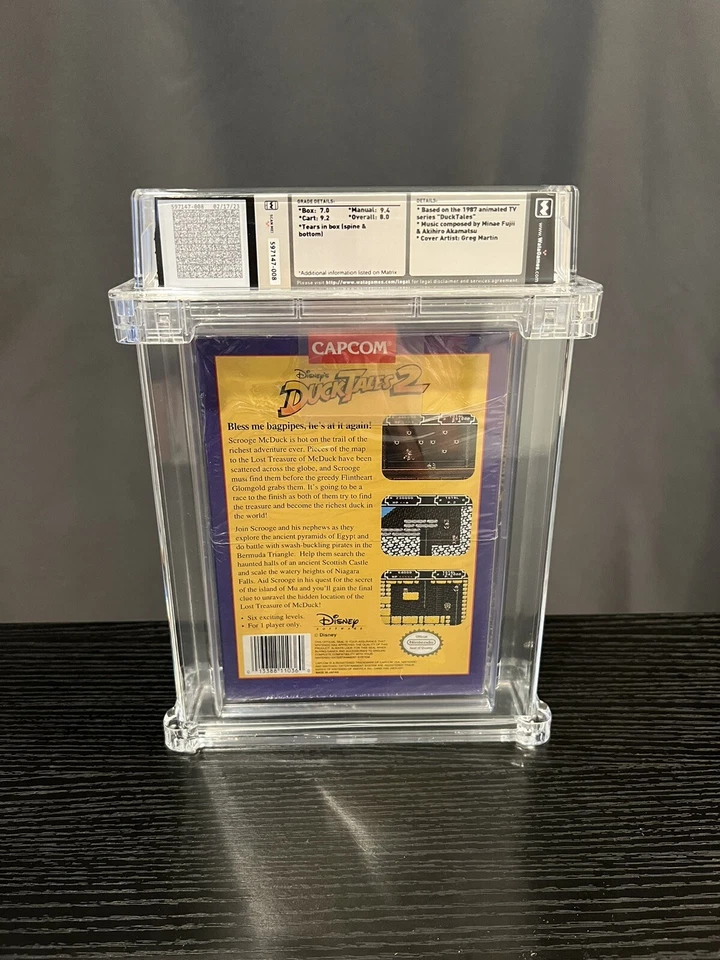 IN SHRINK WRAP *9.4 Manual 9.2 Cart* Disneys DuckTales 2 NES WATA 8.0 No CGC/VGA - Image 2 of 4