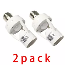 3 Pack E27 LED Light Lamp Bulb Holder Socket Switch Infrared PIR Motion Sensor