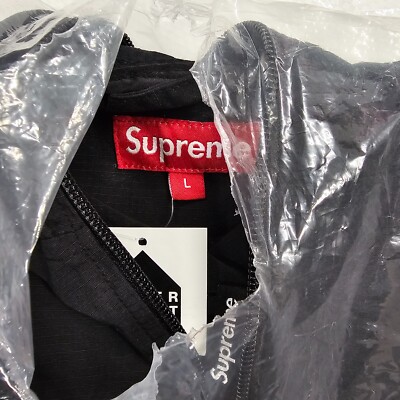 Supreme Full Zip Facemask Jacket Black Size Medium [brand new w