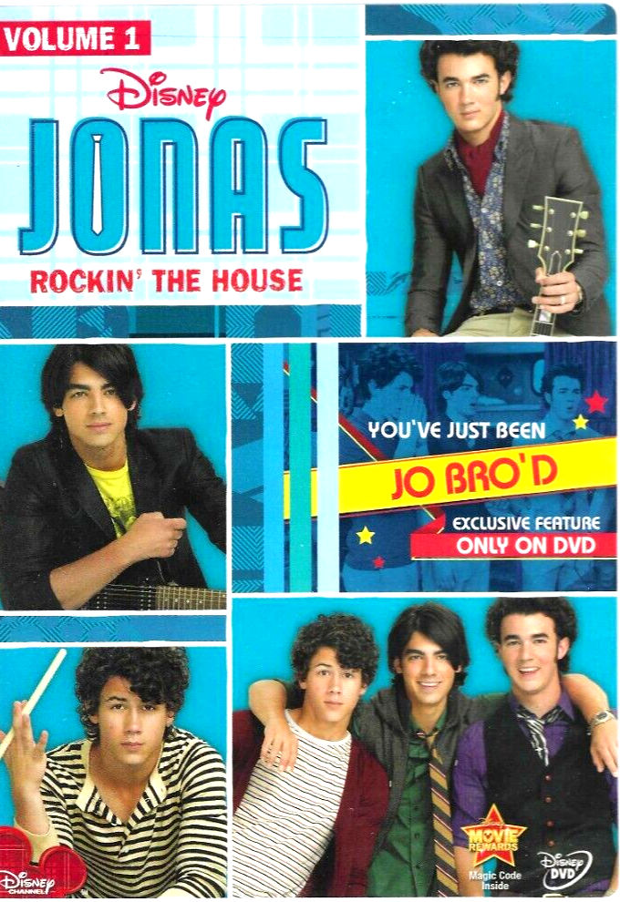 Disney Jonas Rockin The House, NEW! DVD Vol.1 Brothers, 5 Shows
