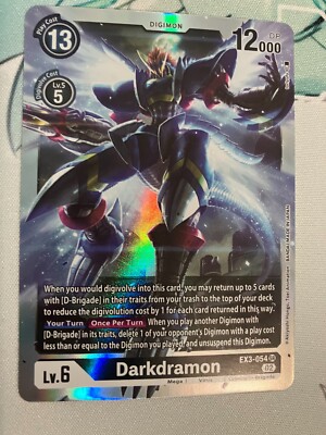 Darkdramon EX3-054 SR Digimon CCG | Draconic Roar Near Mint
