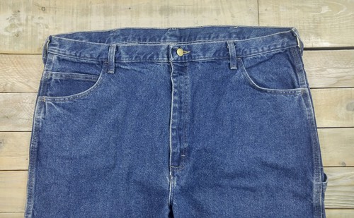 BULWARK Excel FR® Pre Washed Denim Dungaree Stone Wash 43x37 Unhemmed PEJ8SW - Picture 2 of 12