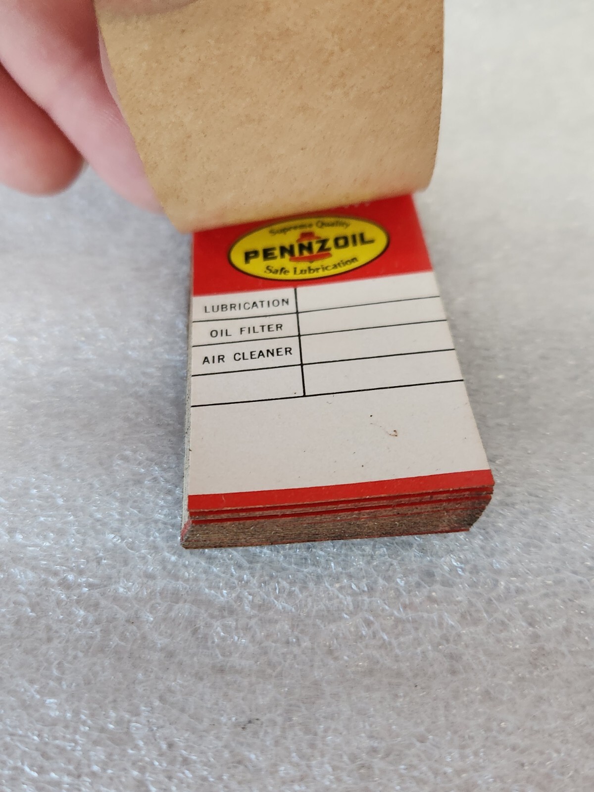 Vintage Pennzoil Door Jamb Oil Change Stickers Service Station Car