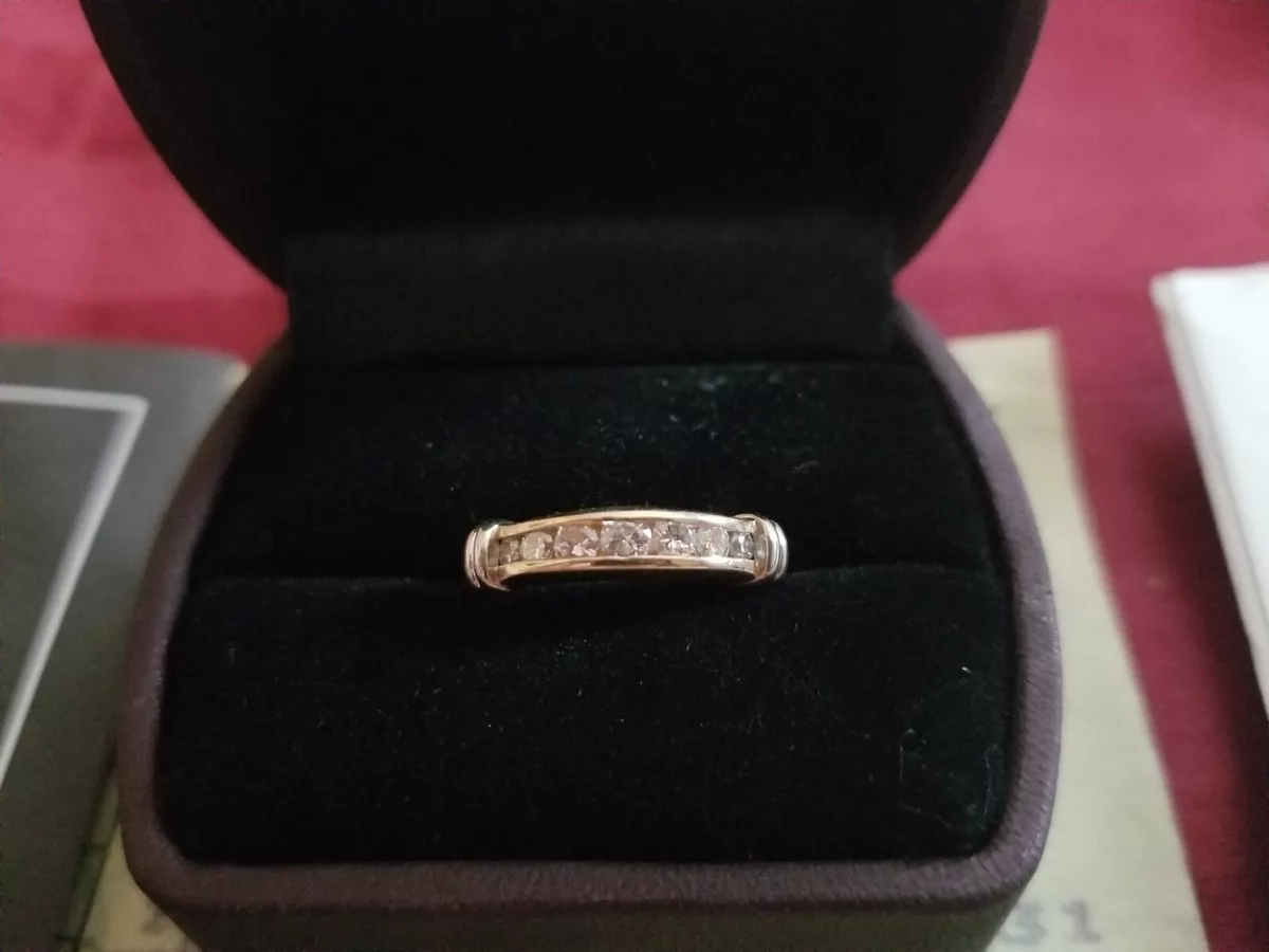 Kay Jewelers 14K Gold White Gold Diamond Channel Anniversary