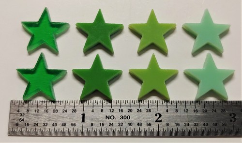 3/4" Glass Precut Stars for Fusing & Mosaic - Coe 96 - Stained Glass - Fusible - Picture 27 of 68