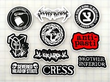 Crust Punk Vinyl Sticker Lot 10 Stickers SET 8 anarcho grindcore hardcore oi 