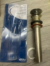 ProFlo PF333ZBN Clic-Clac Lavatory Drain in Brushed Nickel Less Overflow 1-1/2"