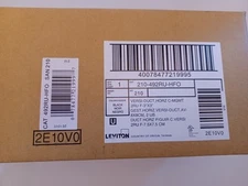 Leviton 492RUHFO Horizontal Manager - Black - NEW Factory Sealed Box