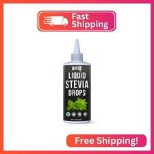 Stevia Liquid Drops 8oz, Natural Liquid Stevia Extract, Pure Sweetener, Plant-Ba
