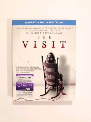 The Visit (Blu-ray/DVD + Ultraviolet, 2016, 2 Disc Set) with Slipcover