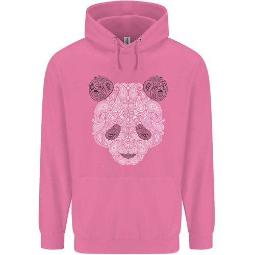 Paisley Panda Bear Childrens Kids Hoodie - Picture 5 of 31
