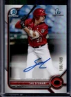 2022 Bowman Draft Sal Stewart Chrome Auto Refractor 1st Prospect #/499 Reds