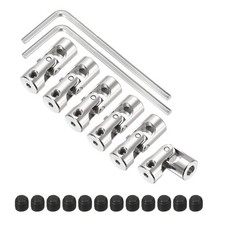 6Pcs 2mm to 4mm ID Steering Universal Joint Shaft Coupling for Model Car Ship