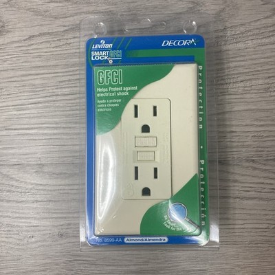 Leviton 8599-AA Smart Lock Pro Switch and GFCI Outlet Almond Color NEW SEALED