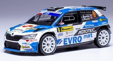 ixo RAM935LQ 1/43 Skoda Fabia Rally2 EVO #6 Winner Barum Rally Zlin 2021