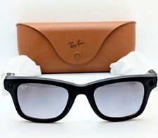 NEW No Box Meta Ray Ban-Wayfarer Sunglasses-Matte Black-Graphite Polarized 