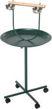 49" Bird Play Stand w/Wheels - Green | Bird Training Activity Playground Bird