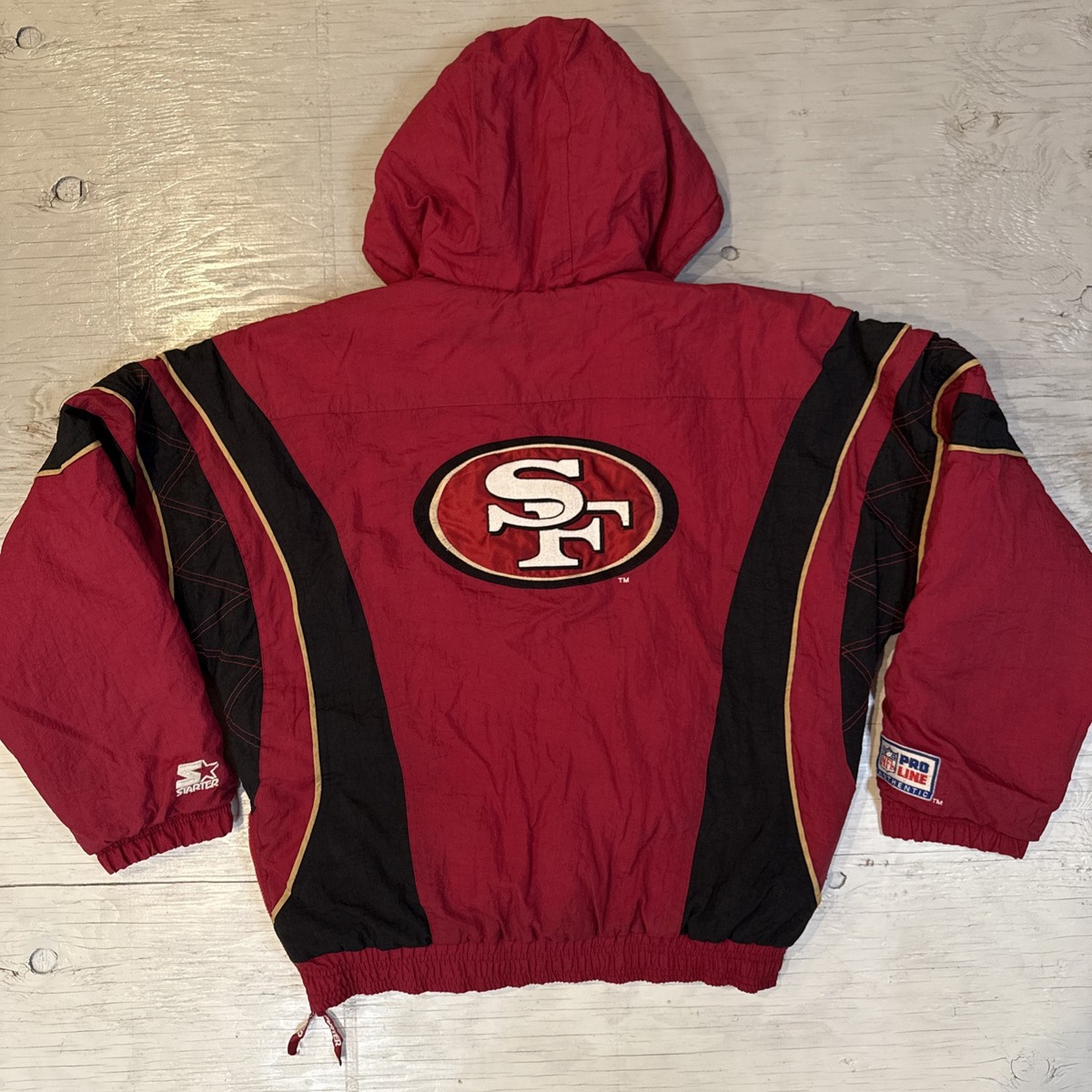 Vintage 90s Starter NFL San Francisco 49ers Pullover 1/2 Zip