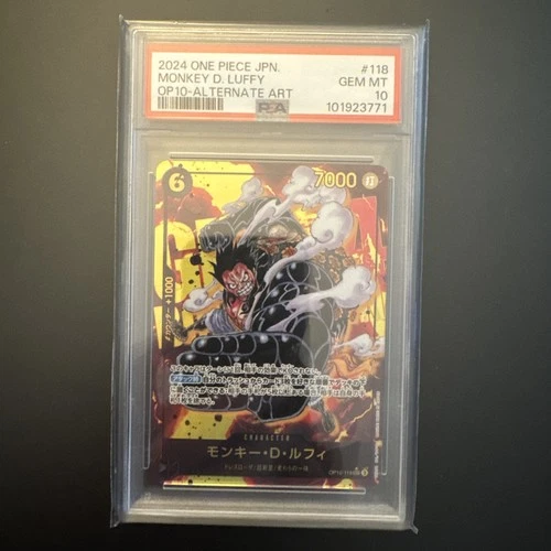 MONKEY D LUFFY - OP10-118 - PSA 10 - One Piece Royal Blood - Alternate Art SEC