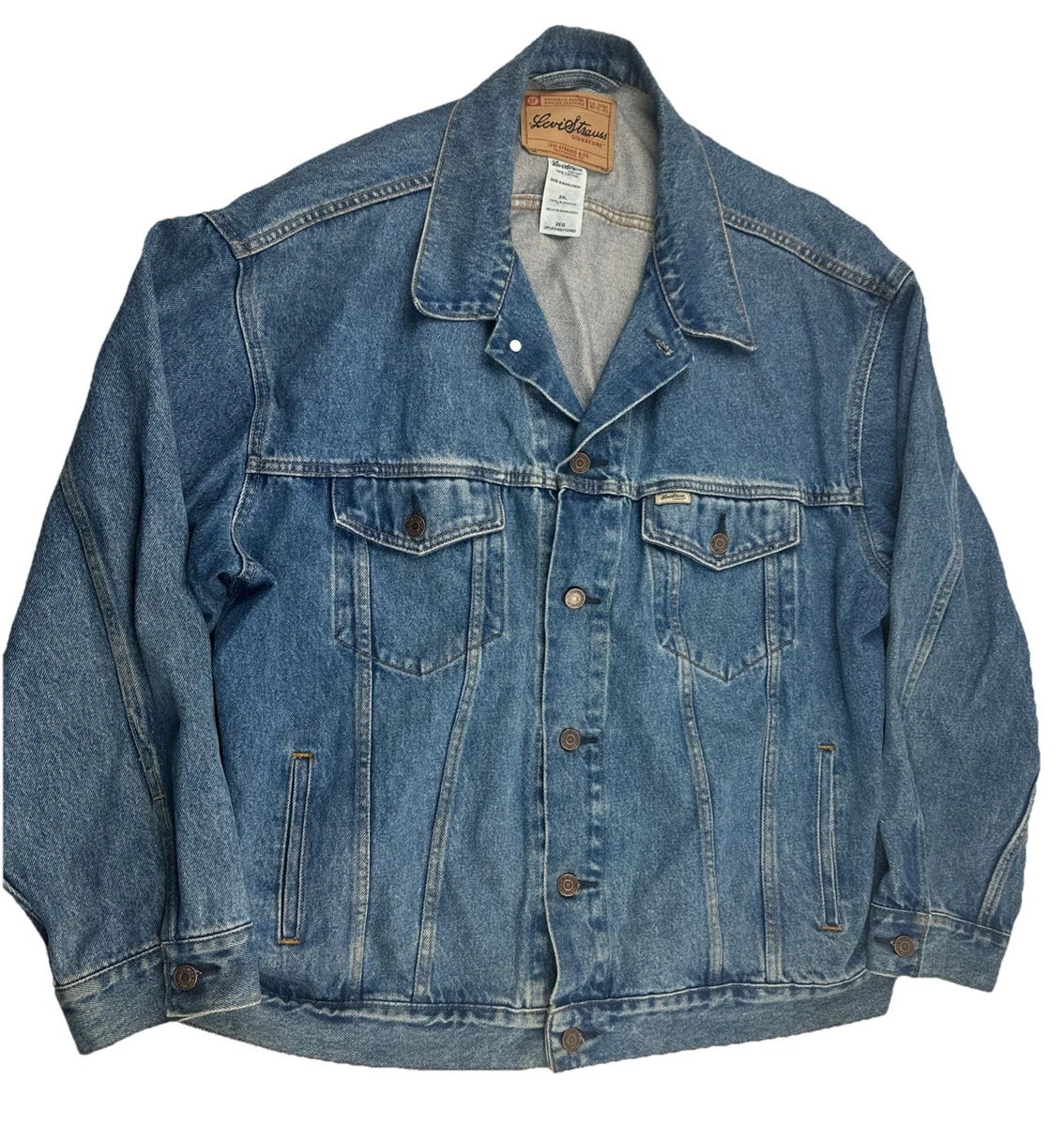 Signature by Levi Strauss & Co. Blue Denim Coats, Jackets & Vests