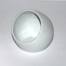 BIA Cordon Bleu Salt Cellar Tilted Bowl Box open top white ceramic