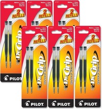 Pilot Dr Grip Refills 2 Pack 12 Refills Black Ink 1.0mm Ball Point Pen 77271