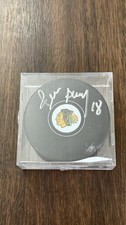 Denis Savard Autographed Signed Puck Chicago Blackhawks HOF