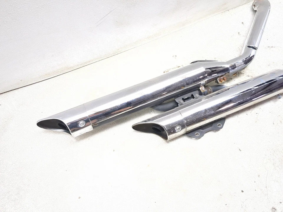04-08 Honda VTX1800R VTX 1800 Full Exhaust Header Pipe Muffler - Image 2 of 4