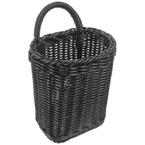 Rattan Hanging Basket Wicker Door Baskets Wall Storage with Handle - Picture 6 of 12