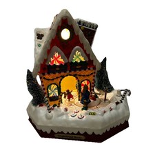 VTG Holiday Traditions 1999 18" Gingerbread House Animated Light Up No Music
