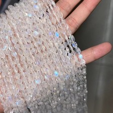 High Quality Oval Sri Lanka Natural Blue Moonstone Beads for Jewelry Making DIY