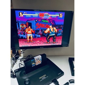 NEO GEO AES Console SNK with box dedicated controller, adapter, warranty card