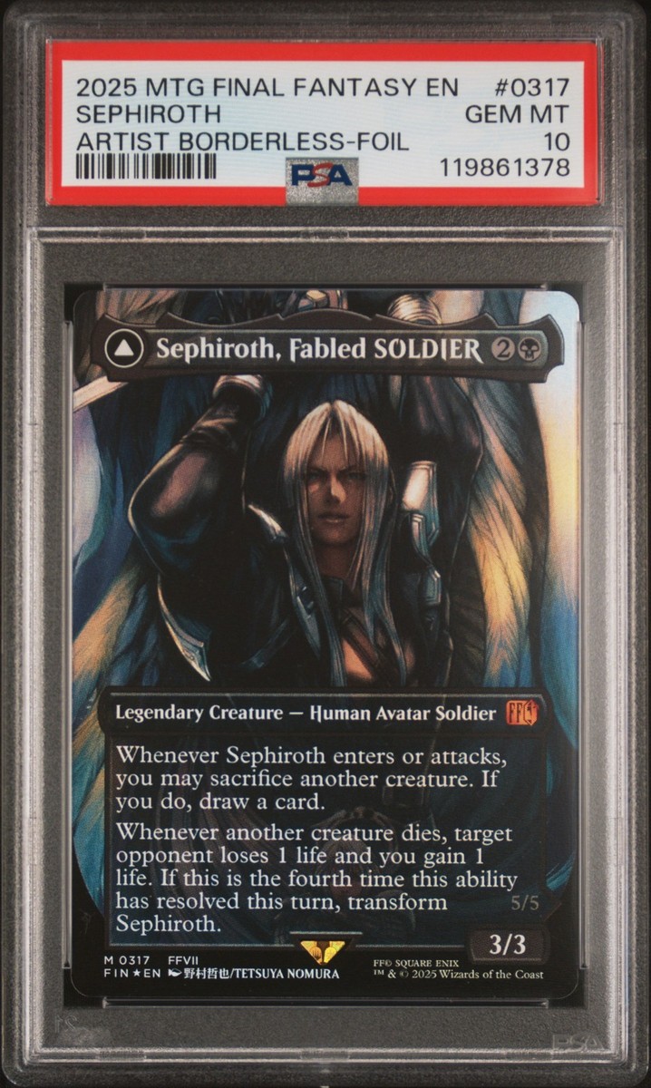 2025 #0317 SEPHIROTH, FABLED SOLDIER/SEPHIROTH, ONE-WINGED