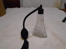 perfume bottle with black mister atomizer