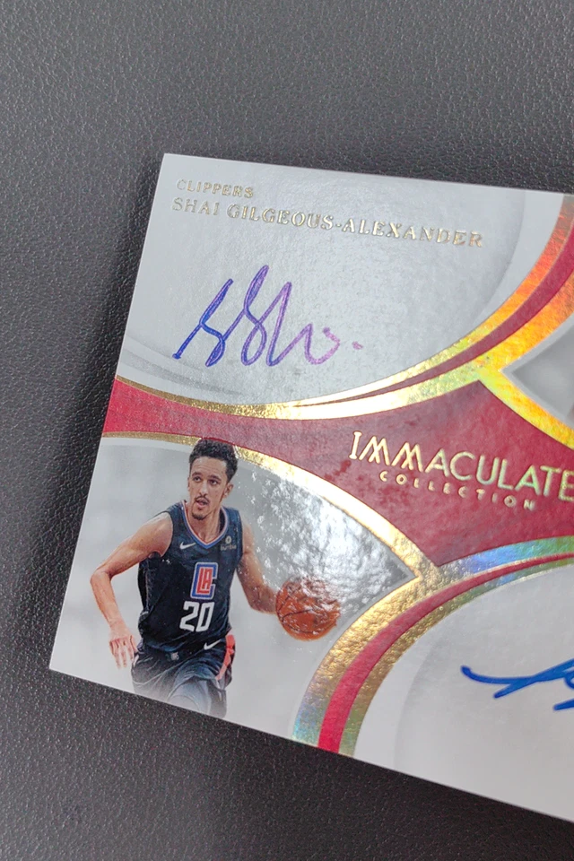 2018-19 Panini Immaculate Shai Gilgeous-Alexander/Landry Shamet Dual Auto RC /49 - Image 4 of 4