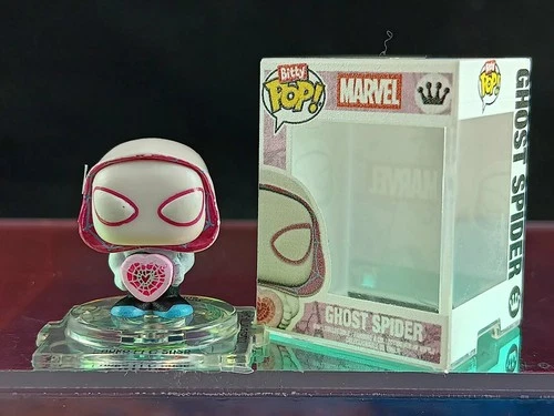 Bitty Pop! VALENTINES GHOST SPIDER Funko 1" Figure Marvel Spider-Man